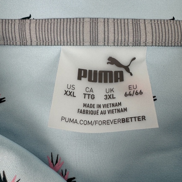 NWT Puma Mens Size 2XL All Over Print Performance Golf Polo Birds of Paradise - Picture 2 of 10